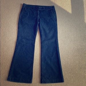 Express trousers wide leg flare denim pant